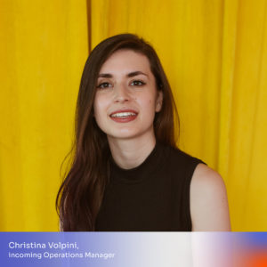Christina Volpini, incoming Operations Manager